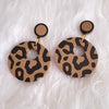 Natural Leopard Print Earrings