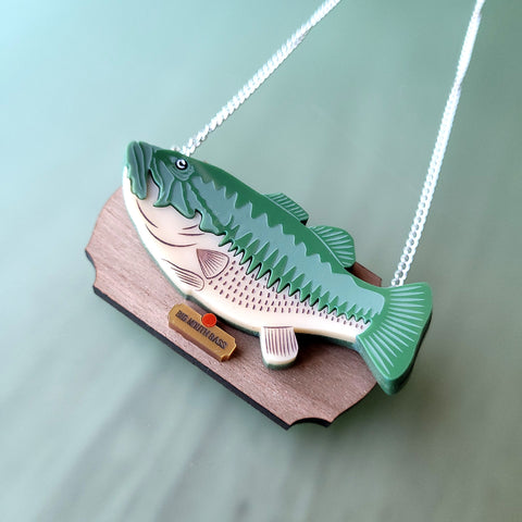 Big Mouth Bass Necklace
