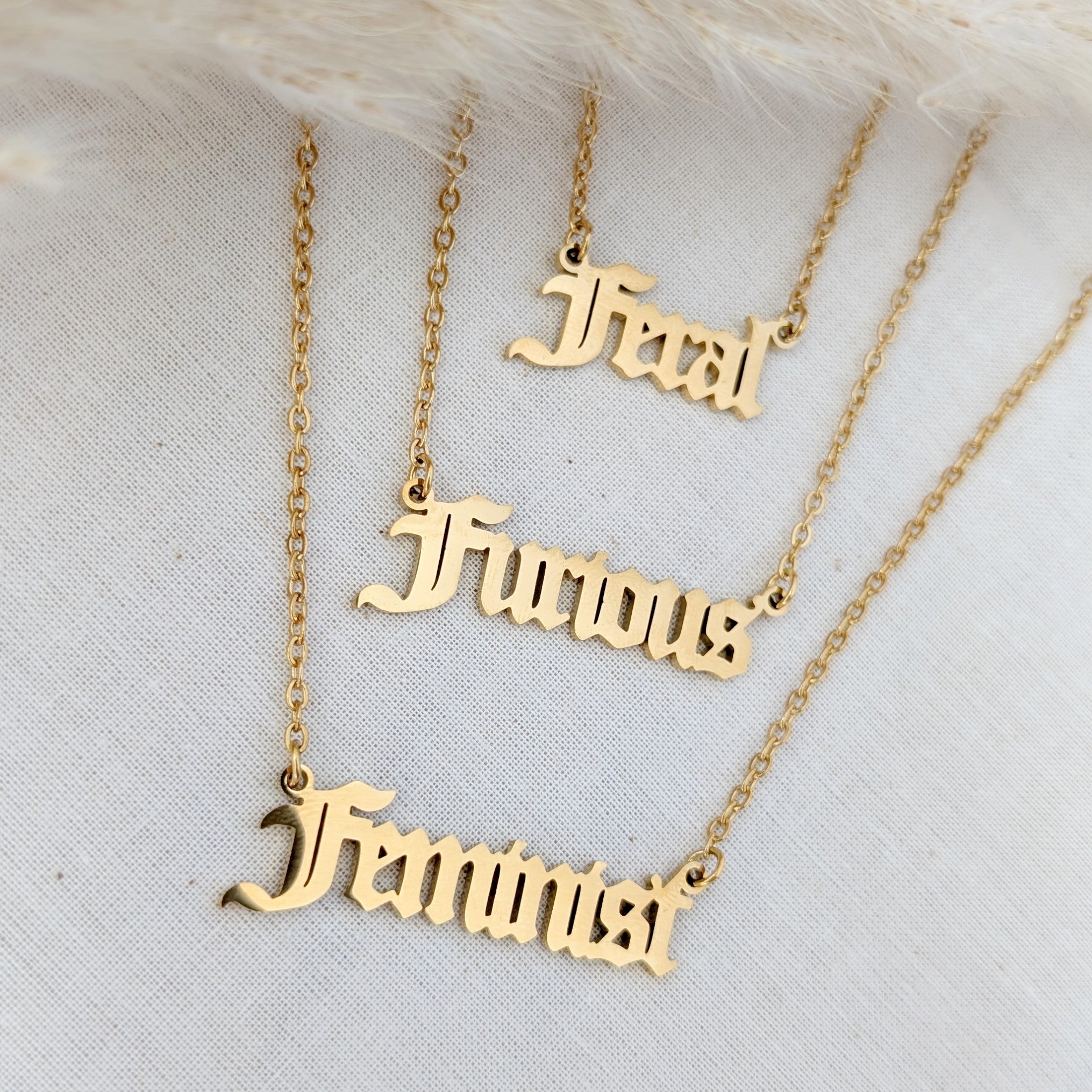 F Word Necklace