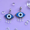 Evil Eye Huggie Earrings