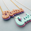 Retro Name Necklace