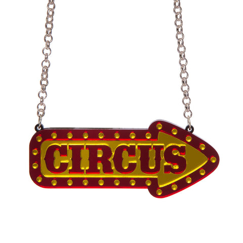 Circus Sign Necklace