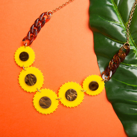 Sunflowers Necklace