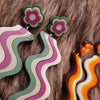 70's Pattern Earrings