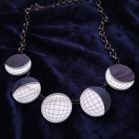 Disco Moon Phase Necklace