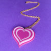 Retro Heart Necklace