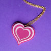 Retro Heart Necklace