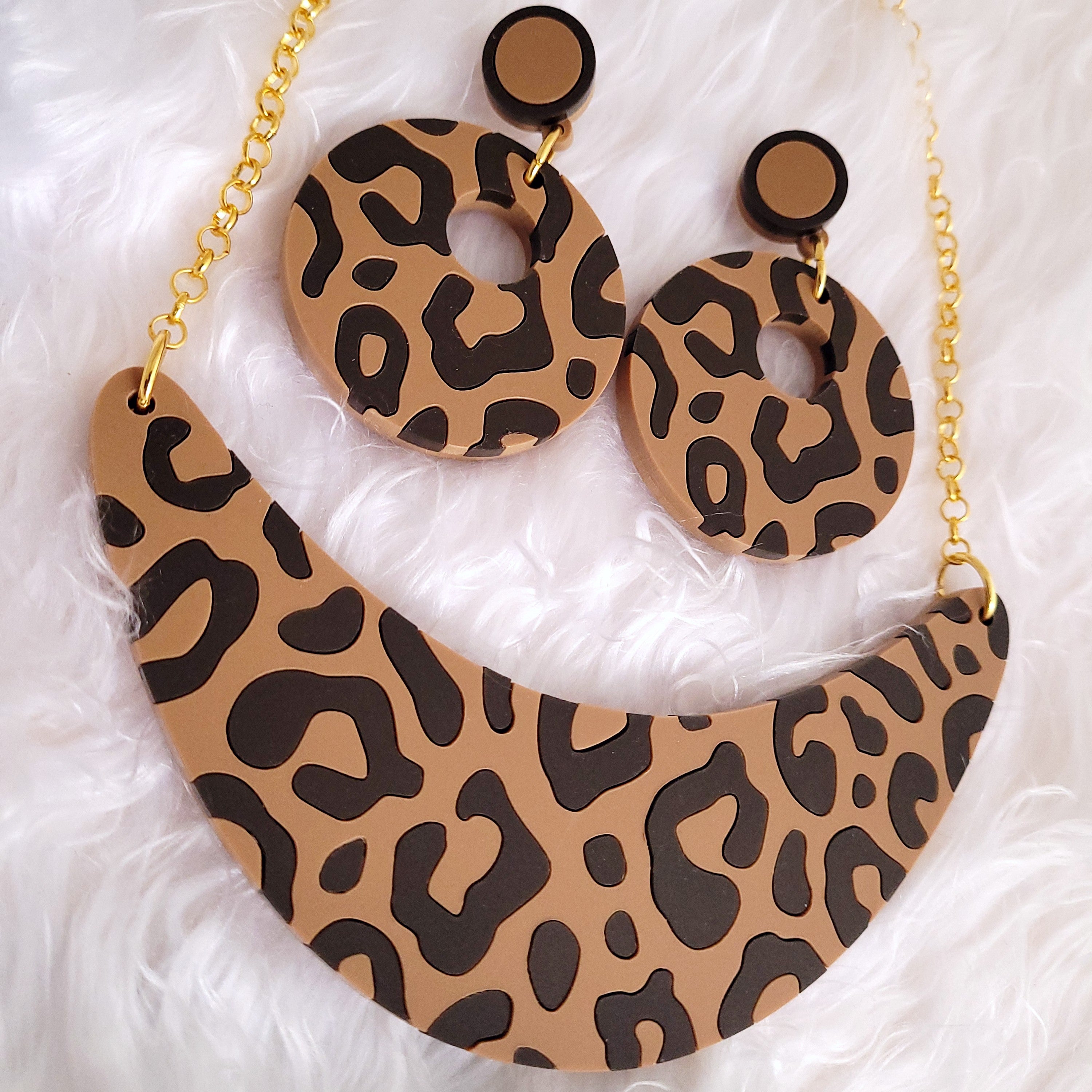 Natural Leopard Print Necklace Sugar Vice