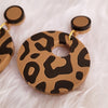 Natural Leopard Print Earrings