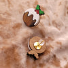 Christmas Pudding Earrings