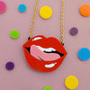Art Of Drag Lips Necklace