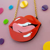 Art Of Drag Lips Necklace
