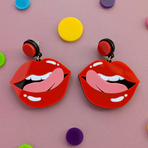 Art Of Drag Lips Earrings