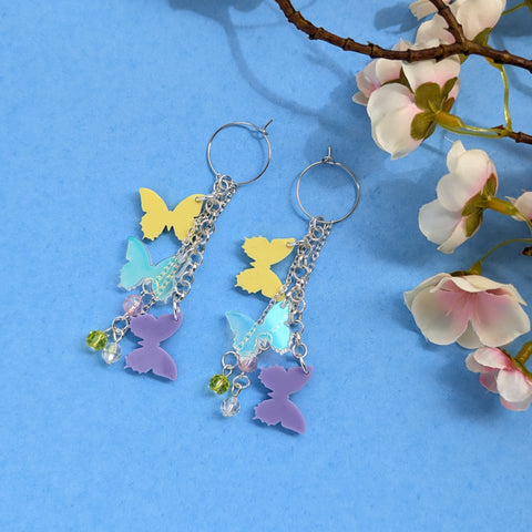 Butterfly Charm Earrings