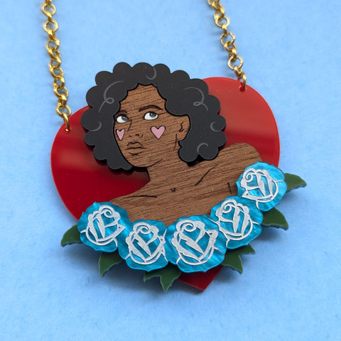 SECONDS - Valentine Pinup Necklace