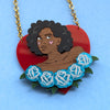 SECONDS - Valentine Pinup Necklace