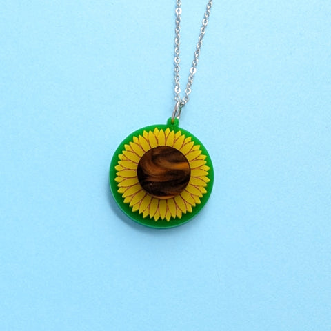Sunflower Fidget Necklace