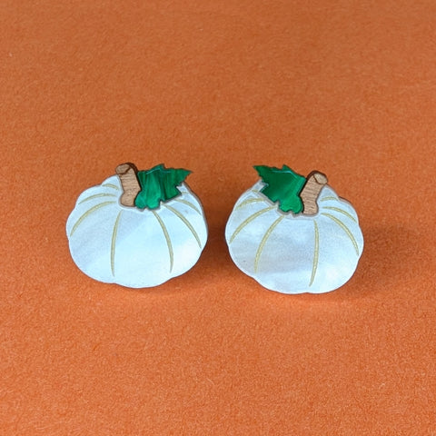 SECONDS - White Pumpkin Earrings