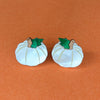 SECONDS - White Pumpkin Earrings