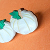 SECONDS - White Pumpkin Earrings