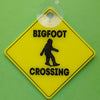 Bigfoot Crossing Window Sign