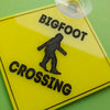 Bigfoot Crossing Window Sign
