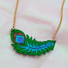 Peacock Feather Necklace