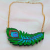 Peacock Feather Necklace