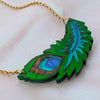 Peacock Feather Necklace