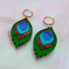 Abstract Peacock Earrings
