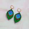 Abstract Peacock Earrings