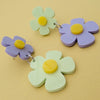 Retro Floral Statement Earrings