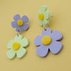 Retro Floral Statement Earrings