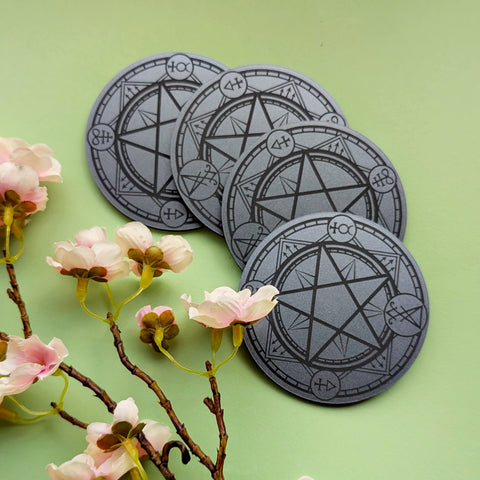 Summoning Circle Coasters