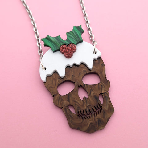 SECONDS - Skull Xmas Pud Statement necklace
