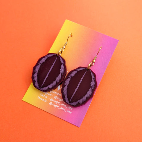 SECONDS - Alocasia Leaf Earrings