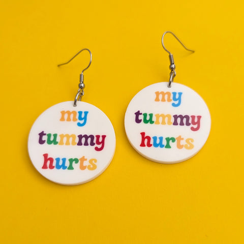 My Tummy Hurts Earrings