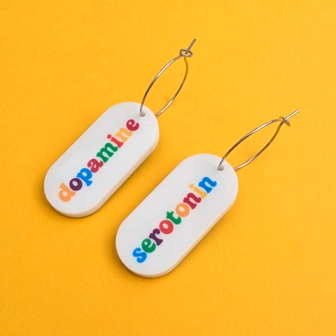 Serotonin and Dopamine Earrings
