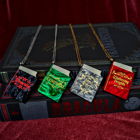 Gothic Book Necklace