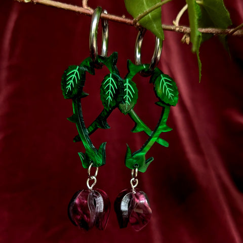 Wilted Rose Earrings