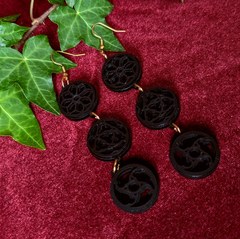Round Window Earrings