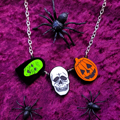 Halloween Masks Necklace