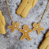 Gingerbread Men Necklace