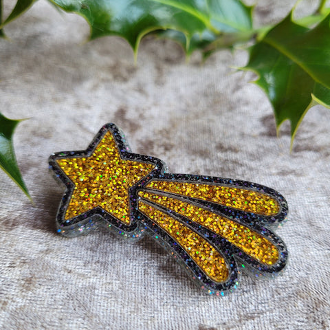 Shooting Star Brooch