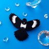 Magpie Brooch