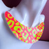 Neon Leopard Print Necklace