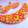 Neon Leopard Print Necklace