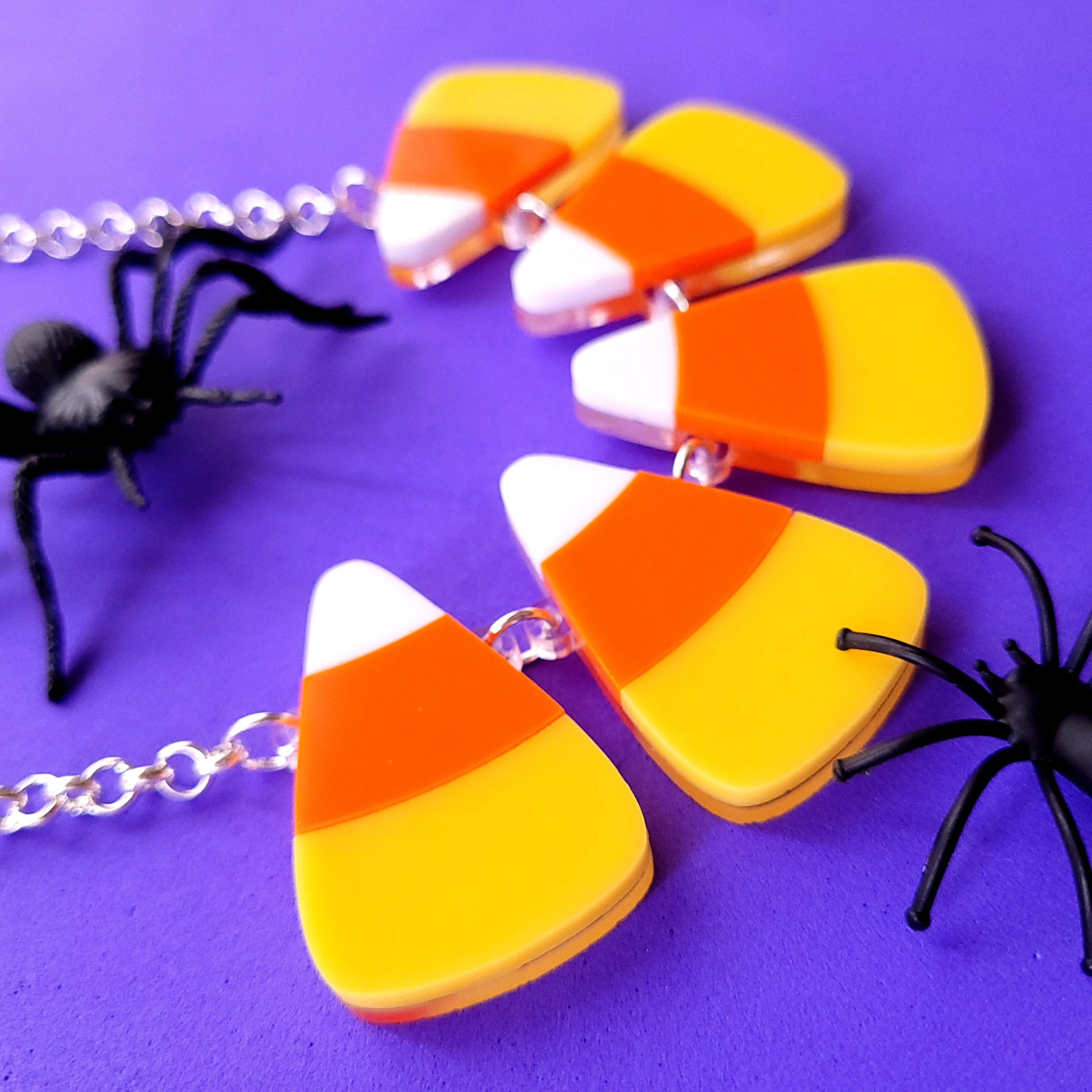 Trick or Treat! Candy Corn pendant with a cabochon made by stone artist  @stone.bender . I only have one of these because they are in such high  demand. I won't…