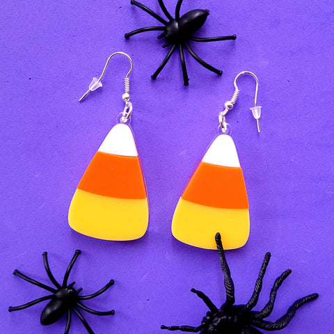 Candy Corn Earrings