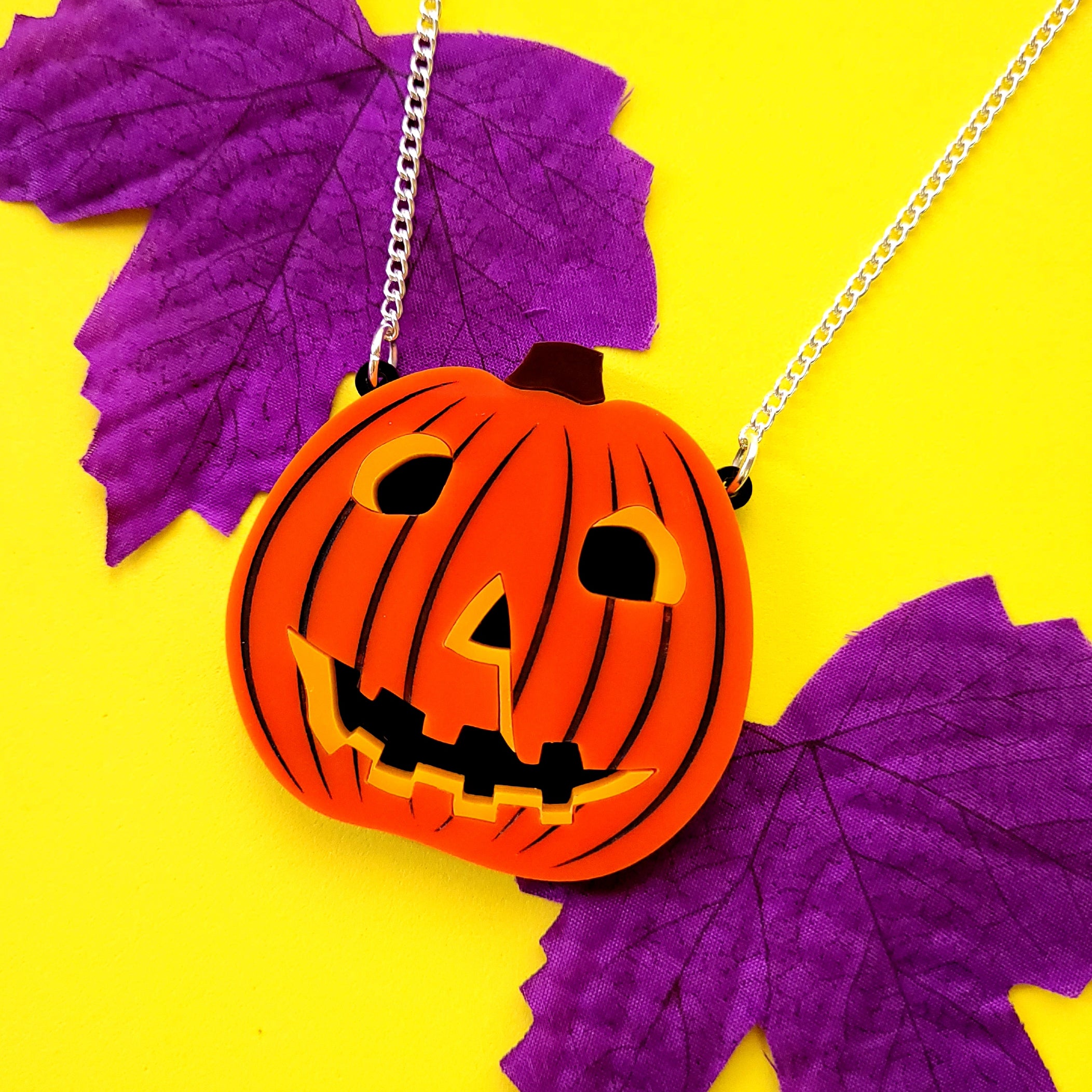 Halloween Pumpkin Necklace
